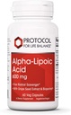 Protokoll Alpha Lipoic Acid 600mg - Saatgutextrakt und Bioperin - 60 Veg Caps