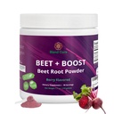 Beet + Boost Organic Beet Root Powder - Berry Flavored Beetroot Powder mit Acai, Stevia, Vitamin C, Micro Ingredients Beet Juice Powder, Pre Workout für Leichtathletik, Vegan, Non-GMO