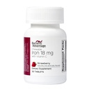 Bariatric Vorteil Eisen 18 mg mit Vitamin C Kaubar - Erdbeere - 30 Tabletten