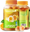 Sugar Free Lutein 5mg Gummi für Augen Gesundheit: mit 1mg Zeaxanthin, Lutein ergänzt Augen Vitamine Gefüllte Gummi Lutein Ergänzung für Vision und blauen Lichtschutz,Orange Flavor, 60 Count