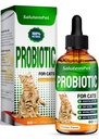 Probiotics for Cats for Digestive Support – Cat Probiotics for Indoor Cats Helfen Sie mit Colic, Upset Stomachs, Durchfall, Gas und Bloating – Prebiotics + Pleasant Chicken Flavor Inside – 2 Oz