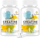 8-in-1 Kreatin-Monohydrat mit BCAA & HMB, 5000 mg für Männer & Frauen, Kreatin Chews für Muskel, Erholung, Ausdauer & Stärke, hohe Absorption, Zitronengeschmack, Zuckerfrei, 180 Tabletten