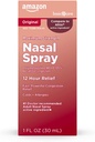   Basic Care Maximum Strength 12 Hour Nasal Spray, Oxymetazoline HCl Solution, Congestion Relief, Cold and Allergy Medicine, Decongestant, 1 fl oz (Pack of 1)