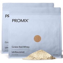 ProMix Nutrition Whey Protein Powder, Unflavored - Grass-Fed - - Post Workout Fitness & Nutrition Shakes, Smoothies, Baking & Cooking Recipes - Gluten-Free & Keto-Friendly - 5 Pound (Pack mit 2)