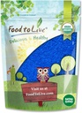 Food to Live Organic Blue Spirulina Powder, 8 Unzen – Non-GMO, Pure Raw Blue-Green Algae Extract, Vegan, Non-Irradiated, Great for Juices, Smoothies, Shakes, Drinks und Food Coloring