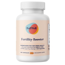 FullWell Fertility Booster für Männer & Frauen | Konzeption Unterstützung für gesunde Eier Qualität, Sperm Beweglichkeit und Stärke | Diätitisch-Formuliert | Ashwagandha, CoQ10 & NAC, 3. Partei getestet, 30 Servierungen