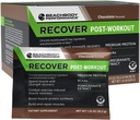 BODi Recover Whey Protein Powder Blend– Post-Workout Chocolate Whey Supplement für Muskel-Recover mit 20g Protein, BCAAs, Granatapfelextrakt - Schnelle Erholung - 18 Servierpakete