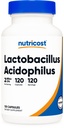 Nutricost Lactobacillus Acidophilus 2 Billion CFU Per Serving (120 Kapseln)