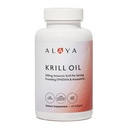 Alaya Naturals - Antarctic Krill Oil 500mg Supplement mit Phospholipiden, EPA / DHA Omega 3 & Astaxanthin - Nicht-GVO - PCB-getestetes Krillöl - 60 Softgels