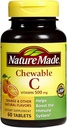 Natur gemacht Vitamin C 500 mg Kautabletten, Orange 60 ea (Pack von 4)