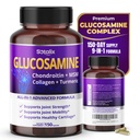Sotalix Glucosamin 650mg - All-in-1 Joint Support mit Chondroitin, MSM, Kollagen, Kurkuma, Vitamin D3 & Hyaluronsäure - 150 Kapseln - Shellfish-Free