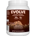 Evolve Plant Based Protein Powder, Double Chocolate, 20g Vegan Protein, Dairy Free, Keine künstlichen Aromen, Non-GMO, 3g Fiber, Exklusiv, 2 Pfund (Packaging May Vary)