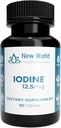 Neue Weltgesundheitsmarken 12.5mg Jodtabletten - 90 Tablets - Essential Trace Mineral for Growth, Thyroid & Metabolic Function - einfach zu schlucken, hohe Potenz, schnelle Absorption