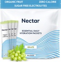 Nectar Hydration Packets - Elektrolyte Pulver-Packets - Sugar Free & 0 Calorie - Organic Fruit Liquid Daily IV Elektrolyte Pulver für Dehydratation Relief & Rapid Rehydration (Grape 30 Pack)