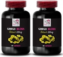Ginkgo biloba Natürliche Formel - Ginkgo BILOBA Extrakt - Kräuter Antioxidans Vorteile, Ginkgo biloba Blatt Pulver, Natürliche Antioxidans Extrakt, Ginkgo Antioxidans Boost, Kräuterblatt Extrakt 2Bot 120Caps