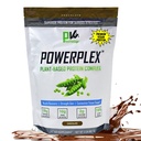 PhysiVantage POWERPLEX Vegan Protein Powder, Collagen Alternative - Organic Plant-Based Pea & Rice Protein, Dairy-Free, Non-GMO, Unterstützt Muskel- & Gelenk-Recovery, Monk Fruit Sweetened 2 lb (Chocolate)