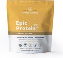 Sprout Living Epic Protein, Plant Based Protein & Superfoods Powder, Vanilla Lucuma Powder | 20 Grams Organic Protein Powder, Vegan, Non Dairy, Non-GMO, Glutenfrei, Low Sugar (5 Pfund, 60 Portionen)