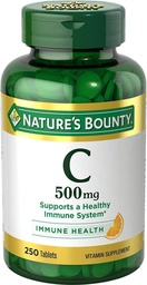 Nature's Bounty Pure Vitamin C 500 mg Tabletten 250 Tabletten (Pack von 9)