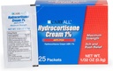 CareAll Hydrocortison Cream 1% (25 Pack), 0.9gr Foil Packet. Maximale Stärke Formulierung, Anti-Itch Rash Haut Creme lindert Juckreiz, Eczema, Insektenstiche, Gift Ivy und Psoriasis