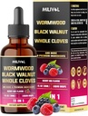 11in1 Black Walnut Wormwood Tincture Extrakt mit Ganzen Tüchern, Berberine und 8 Mehr - 2 Monate Versorgung - 1 Fl Oz - Berry Mix Flavor
