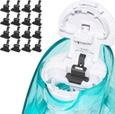 FireAnt Silicone Saline Pods Refills Zubehör Kompatibel mit Navage Nasal Care, 16 Pack wiederverwendbare Silikon-Salz-Pads Refills, Einfache Bedienung (schwarze 16 Packs)