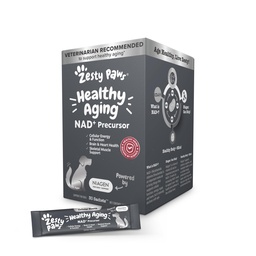 Zesty Paws NAD+ Precursor Ergänzung für Hunde - Niagen für gesunde Aging & Skelett Muskelunterstützung & Erholung - Gehirn, Herz, & Cellular Energy Support - Nicotinamid Riboside Chloride – 30 Sachets