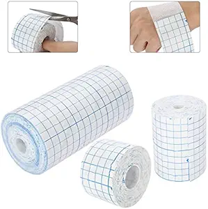 Mesh Atmungsaktive nicht-Woven Tape Klebeband Rolle Film Dressing Second Skin Healing Schutzklebebandagen Flexible Vliese 3.9inch*34foot(10cm*10m) (4inch*10.9yard)