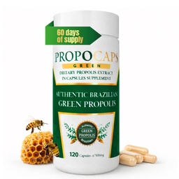 Beelife Green Propolis Kapseln- 100% brasilianisches Green Propolis - Immune Support & Antioxidant Booster- Zertifizierte ISO 22000, Kosher -Bee Propolis Kapseln- Propolis Extrakt (60 Tage Versorgung)