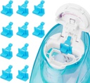Silicone Saltwater Pods Refills Zubehör Kompatibel mit Navage Nasal Care - Sparen Sie Saltwater Pods für einfachen Betrieb (10 Pack-Blue)