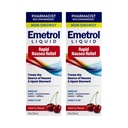 Emetrol Non-Drowsy Liquid Nausea Relief - Upset Stomach Medicine - Apotheker Empfohlene Übelkeit Relief - Cherry Flavor - 4fl oz, 2 Pack