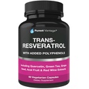 Resveratrol Ergänzung - Potent 1400mg Formel mit Trans Resveratrol, Quercetin, Grape Seed, Grüner Tee, Acai und Rotwein Extrakt - 60 Veggie Kapseln