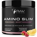 RAW Synergien Amino Slim - Active Lifestyle Supplement for Metabolic & Mindful Eating Support - Muscle & Energy Support - Sugar-Free & Vegan - Raspberry Lemonade - 20 Portionen