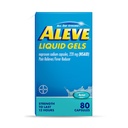 Aleve Pain Reliever & Fever Reducer Liquid Gels, Naproxen Sodium, Schmerzlinderung, 80 Count