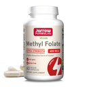 Jarrow Formulas Extra Strength Methyl Folate 400 mcg, Nahrungsergänzung für Herz-Kreislauf- und Neurologische Gesundheitsunterstützung, 60 Veggie Kapseln, 60 Tage Versorgung
