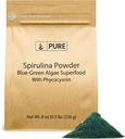 PURE ORIGINAL INGREDIENTS Spirulina Pulver (8oz) Pflanzenbasiertes Komplettprotein, Non-GMO