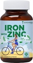 ATS Eisen mit Zink & Folsäure-Tabletten | Pflanzenbasierte Eisen Folic Zinc | Eisen ergänzt für Anämie | und Stärke| Verbessert die Gehirnfunktion |