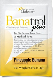 Banatrol® Natural Anti-Diarrheal mit Präbiotika, Relief von chronischer Durchfall, IBS, wiederkehrende Durchfall, klinisch unterstützte medizinische Lebensmittel, nicht-verbindend, 25 Servietten (Pineapple)