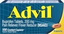 Advil Coated Tablets Pain Reliever und Fever Reducer, Ibuprofen 200mg
