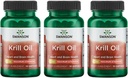 Swanson EFAs- Krill Oil - Maximale Stärke - 1 g, 30 Softgels (3 Packung)