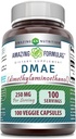 Erstaunliche Formeln DMAE Ergänzung | 250 Mg | Veggie Kapseln | Non-GMO | Gluten-Free | Made in USA (1 Pack, 100 Count)