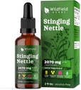 Stinging Nettle Root Extract Drops 2000mg (Urtica dioica L.) Kräuterergänzung absorbiert besser als Kapseln, 1 Monat Versorgung, 84 Servierungen, Alkoholfreie Tincture - 2 Oz, Paket von 1
