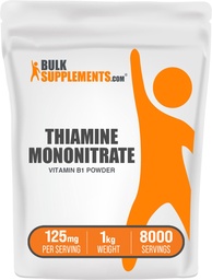 BulkSupplements.com Thiamin Mononitrate Pulver - Vitamin B1 Pulver, Thiamin B1 Supplement - B1 Vitamine, Glutenfrei, 125mg pro Servierung, 5kg (11 lbs) (Pack mit 5)