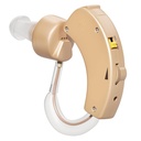 MEDca Hörgeräte 2 Pack - Digital BTE Personal Sound Amplifier w/Noise Reduction & Volume Control, LR44 Battery Powered, 6 Ear Domes, Links-/Rechtsbedienung, Small & Discreet