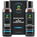XIKEZAN Bart Wash & Bart Conditioner Natural Softener Set w/Argan & Jojoba Öle Glatte & Stärken Weihnachten Stocking Stuffers Vater Tag Geschenke für Männer Ihn Papa Freund Ehemann