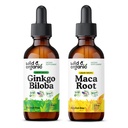 Wild & Organic Ginkgo Biloba Tinkture 2 fl oz & Maca Root Tinkture 2 fl oz