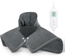 NOWWISH Heizkissen für Neck und Schultern Schmerzlinderung, 2lb gewichtete elektrische Neck Heizkissen mit 10 Wärmestufen und Auto Shut Off, große beheizte Wickel, Geburtstagsgeschenke für Damen, 17"x23", Grau
