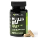 Mullein Leaf Capsules for Respiratory Health - 5000mg Extract 10:1 für Lung Support and Immune Function - 30 Count - Vegan, Non-GMO Capsules - Kräuterergänzung für tägliches Wellness - 1 Monat Versorgung