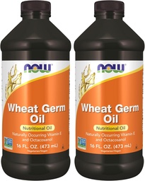 JETZT Ergänzungen, Weizen Germöl mit essentiellen Fettsäuren (EFAs), Nähröl, 16-Ounce (Pack von 2)