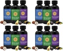 All-Natural Edible Oils, Mini Oil Sampler Set mit Pure C60 ESS60, Immununterstützung und Joint Support Supplement mit Olivenöl, Avocado Oil & MCT Coconut Oil, Set von 12, 2 Oz Jedes