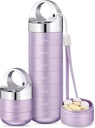 Zannaki Metall Reise-Pille Organizer, Portable Wasserdicht Wöchentliche Pille Box, Große Aluminiumlegierung Pille Case Container, BPA Kostenlose 7 Tage tägliche Medizin Organizer Halter für Vitamin, Fischöl, Supplement